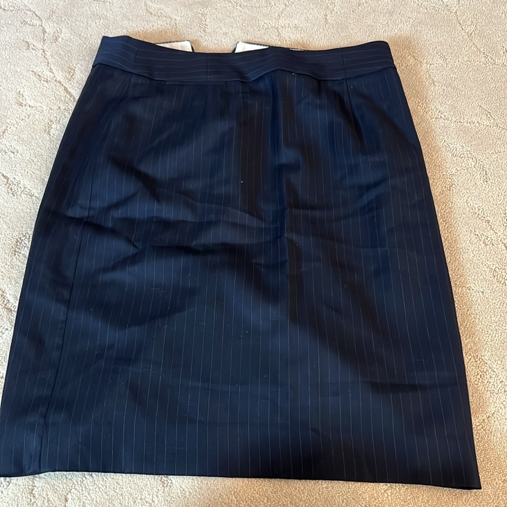 J. Crew Women’s Size 4 Super 120s pinstripe high pencil skirt